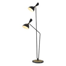 Lámpara de pie minimalista moderna de ventas calientes E27 iluminación de suelo de metal de interior